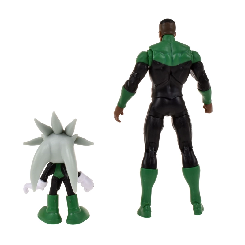SET 2 FIGURAS DE 6 Y 13 CM SONIC DC COMICS - SILVER GREEN LANTERN - 5