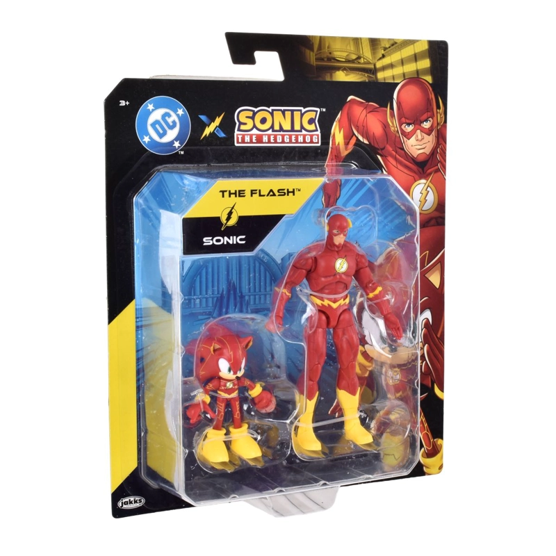 SET 2 FIGURAS DE 6 Y 13 CM SONIC DC COMICS - SONIC THE FLASH - 2