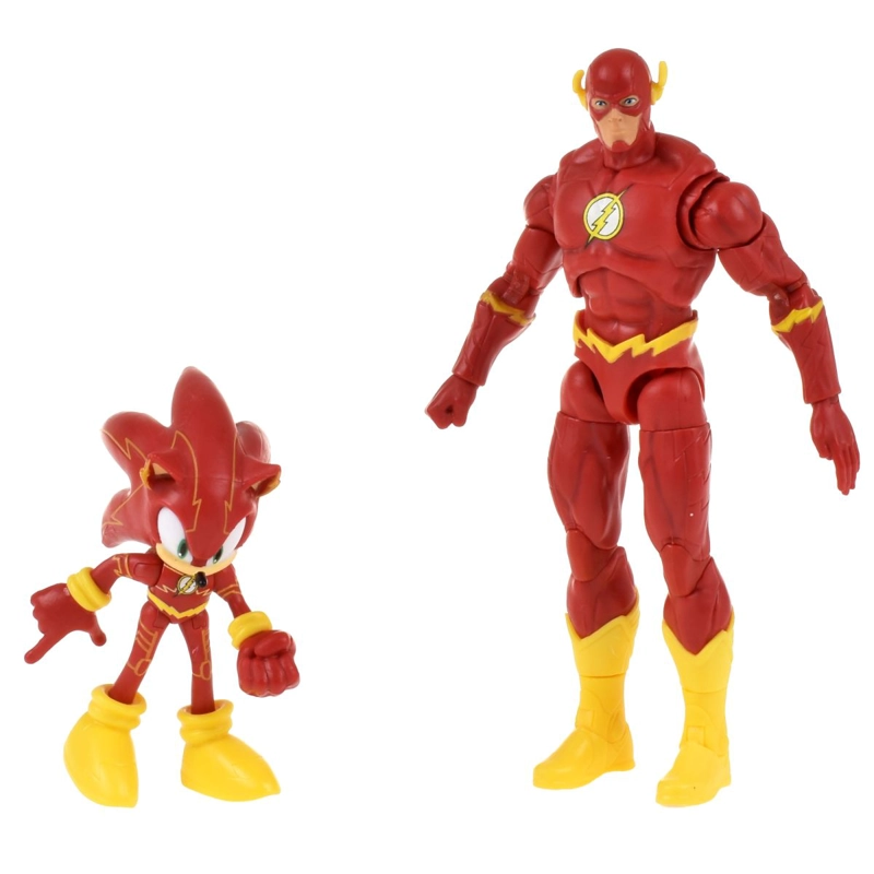 SET 2 FIGURAS DE 6 Y 13 CM SONIC DC COMICS - SONIC THE FLASH - 4