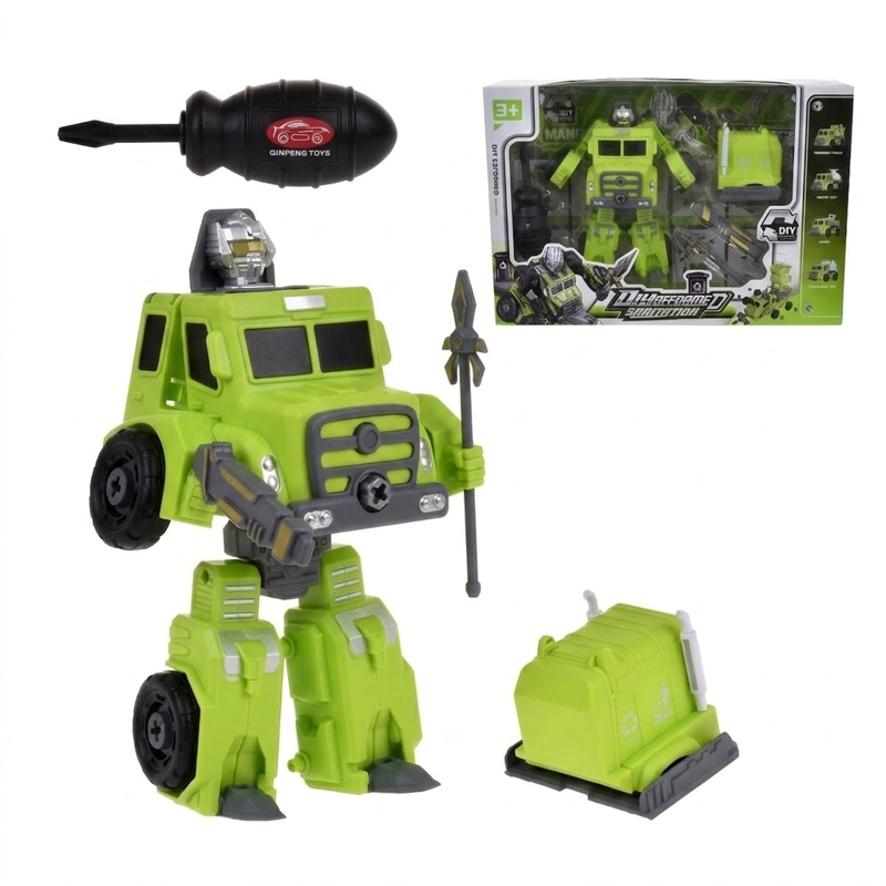 VEHICULO TRANSFORMABLE Y ARMABLE CON DESTORNILLADOR - 2
