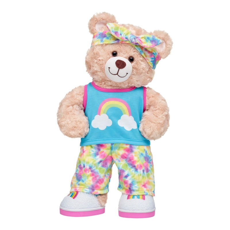 PANTUFLAS ARCOIRIS SHERPA BUILD-A-BEAR - 2