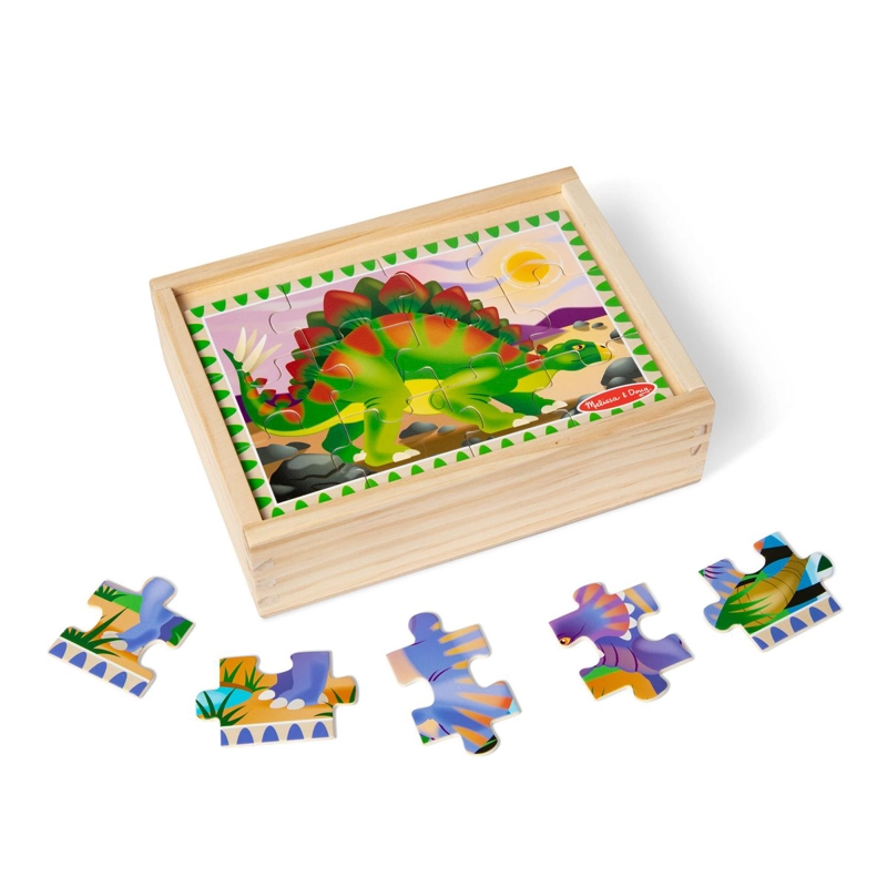 PUZZLES DE DINOSAURIO EN CAJA MELISSA AND DOUG - 1