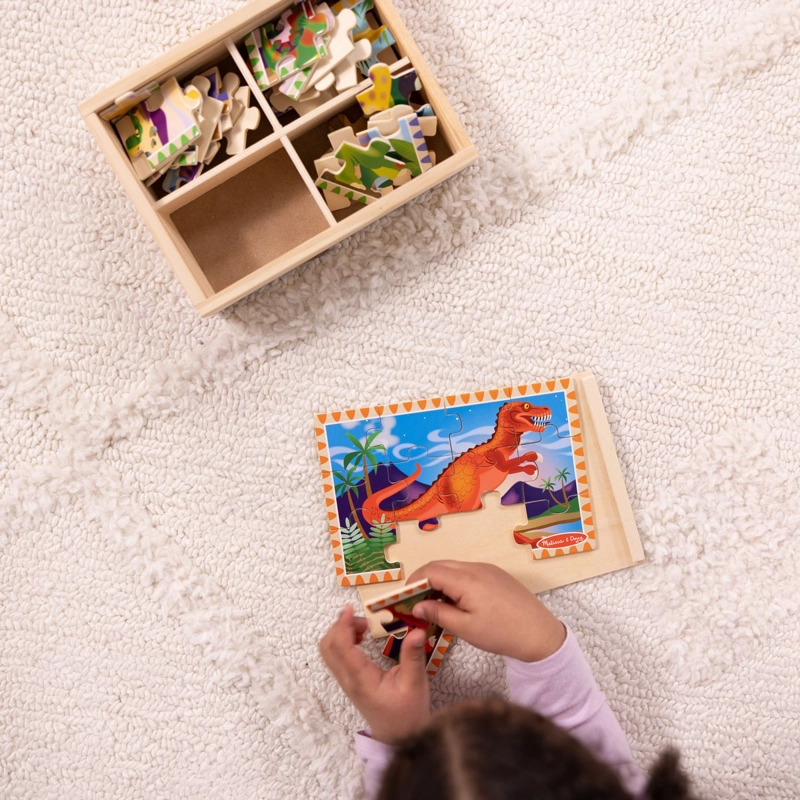 PUZZLES DE DINOSAURIO EN CAJA MELISSA AND DOUG - 4