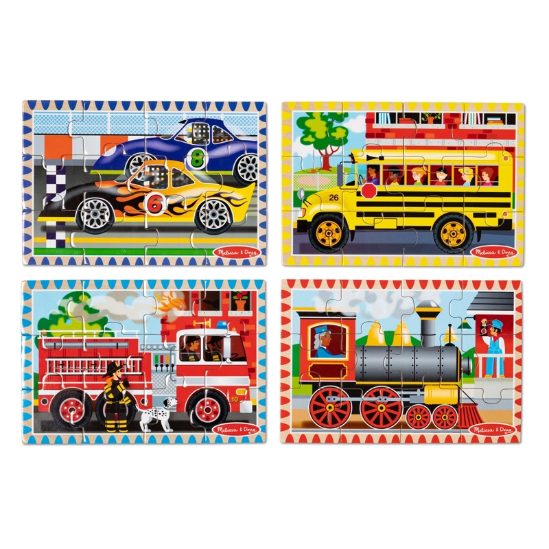 PUZZLE DE VEHICULO EN CAJA  MELISSA AND DOUG - 1