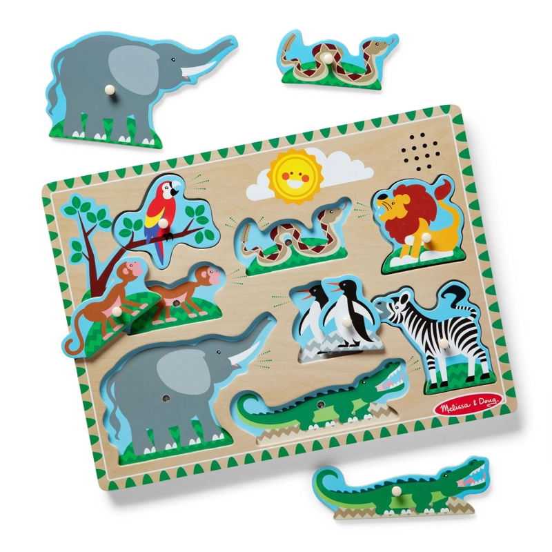 PUZZLE ENCAJE MADERA GRANJA CON SONIDO MELISSA AND DOUG - 1
