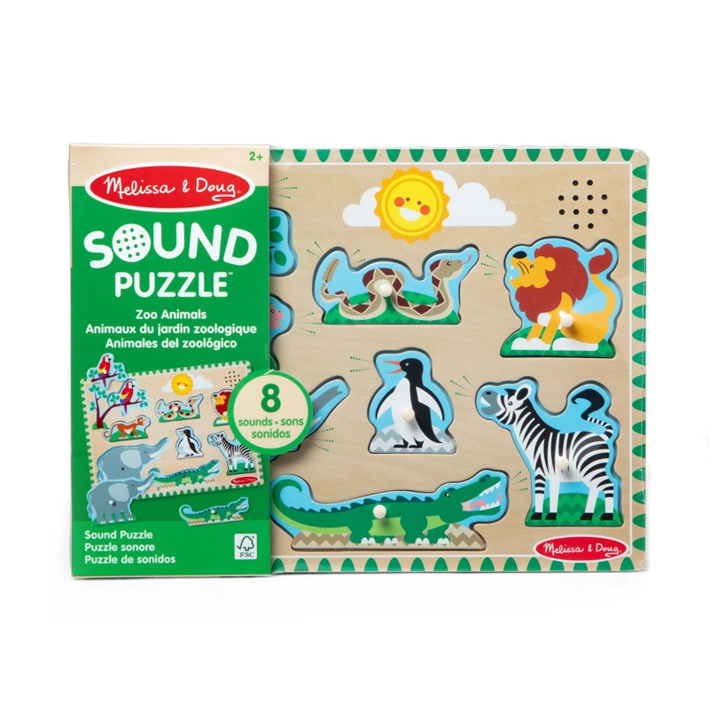 PUZZLE ENCAJE MADERA GRANJA CON SONIDO MELISSA AND DOUG - 2