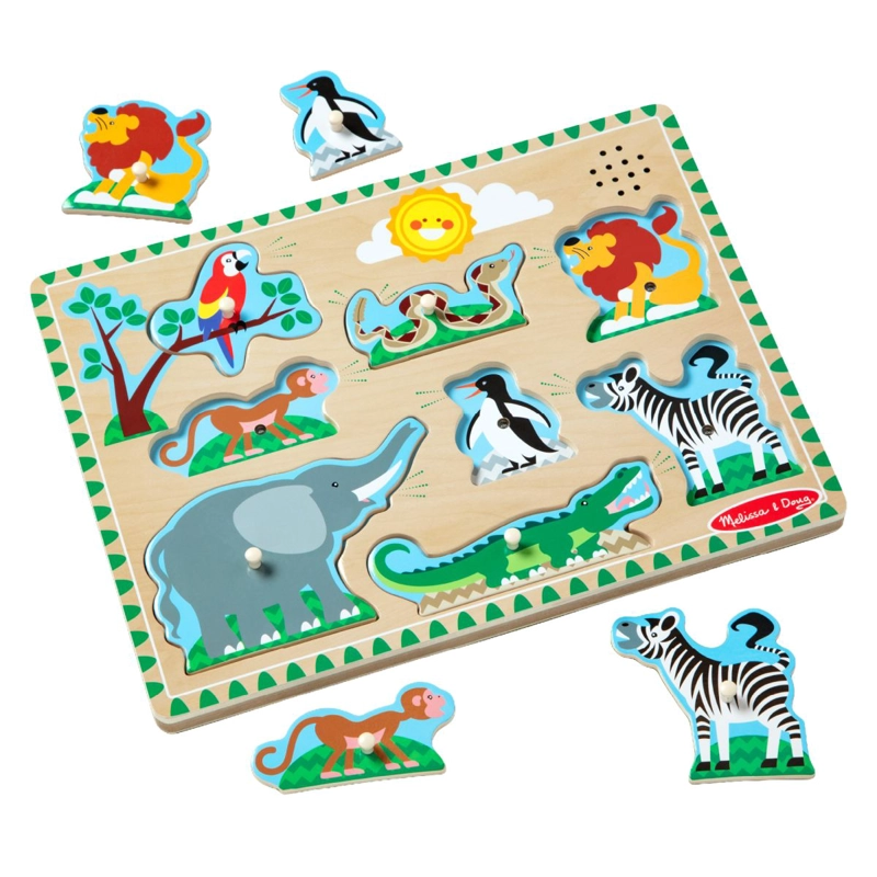 PUZZLE ENCAJE MADERA GRANJA CON SONIDO MELISSA AND DOUG - 3