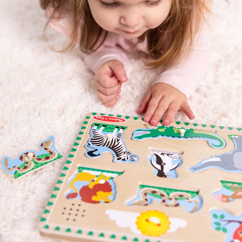 PUZZLE ENCAJE MADERA GRANJA CON SONIDO MELISSA AND DOUG - 4