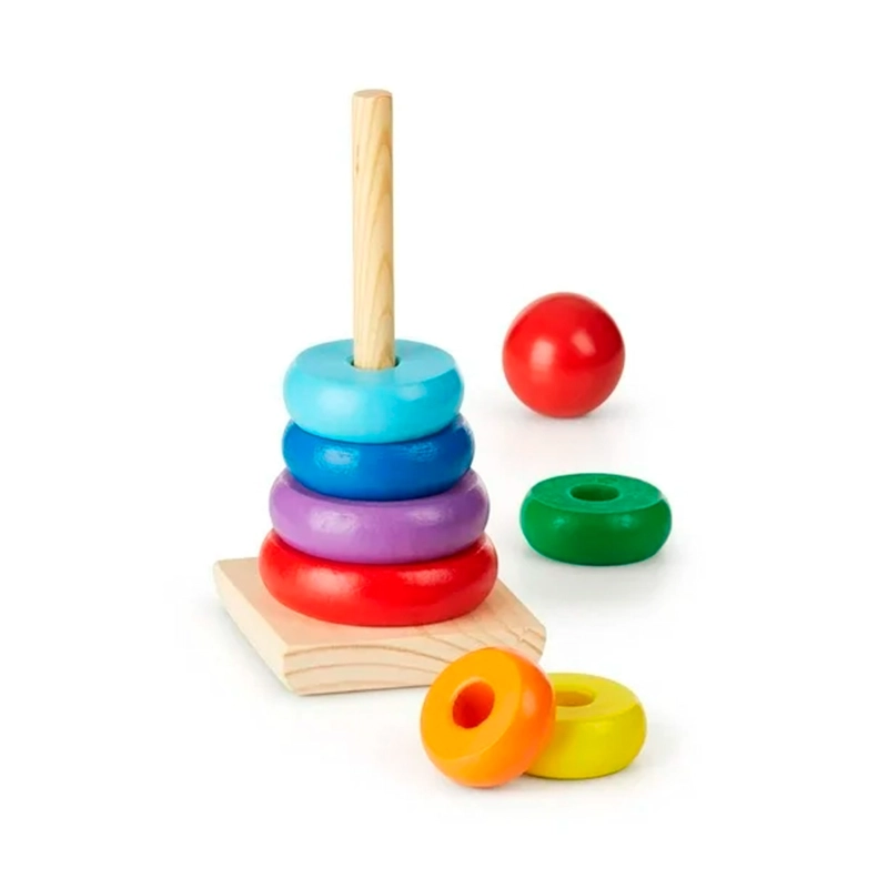 JUEGO APILADOR ARCOIRIS DE MADERA MELISSA AND DOUG - 1