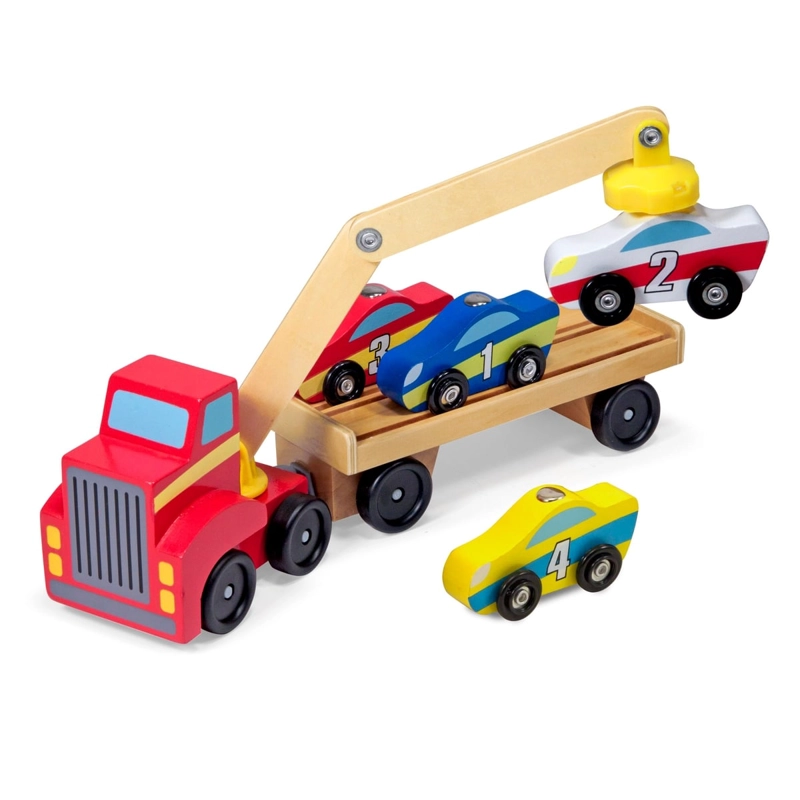 CAMION TRANSPORTADOR DE AUTOS MAGNETICO  MELISSA AND DOUG - 1
