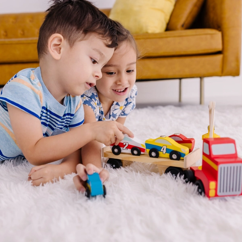 CAMION TRANSPORTADOR DE AUTOS MAGNETICO  MELISSA AND DOUG - 4