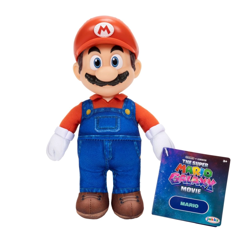 PELUCHE CON CABEZA PLASTICA 23 CM NINTENDO PELICULA - MARIO - 3