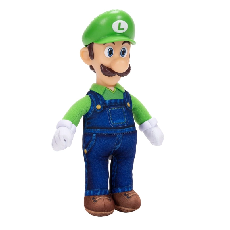 PELUCHE CON CABEZA PLASTICA 23 CM NINTENDO PELICULA - LUIGI - 2