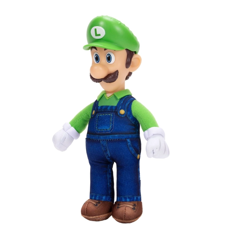 PELUCHE CON CABEZA PLASTICA 23 CM NINTENDO PELICULA - LUIGI - 4