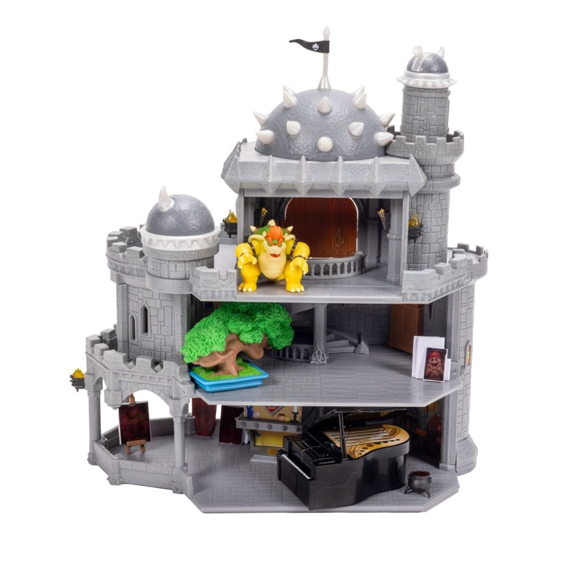 PLAYSET DELUXE CASTILLO BROWSER CON FIGURA 4 CM NINTENDO PELICULA - 1