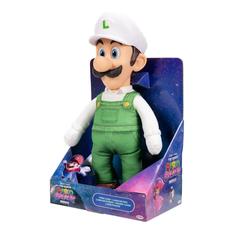 PELUCHE LUIGI CON CABEZA PLASTICA 37 CM NINTENDO PELICULA - 2
