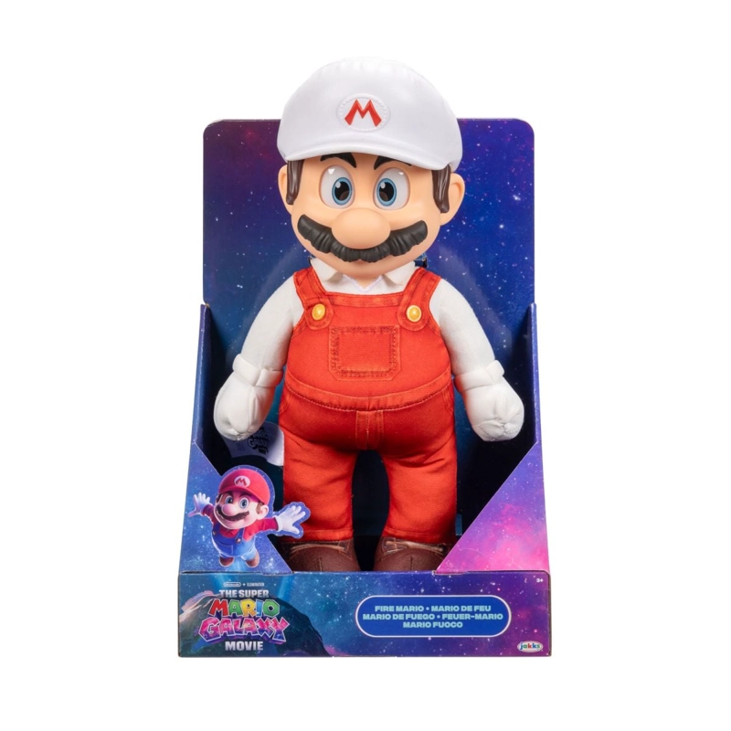 PELUCHE MARIO CON CABEZA PLASTICA 36 CM NINTENDO PELICULA - 6