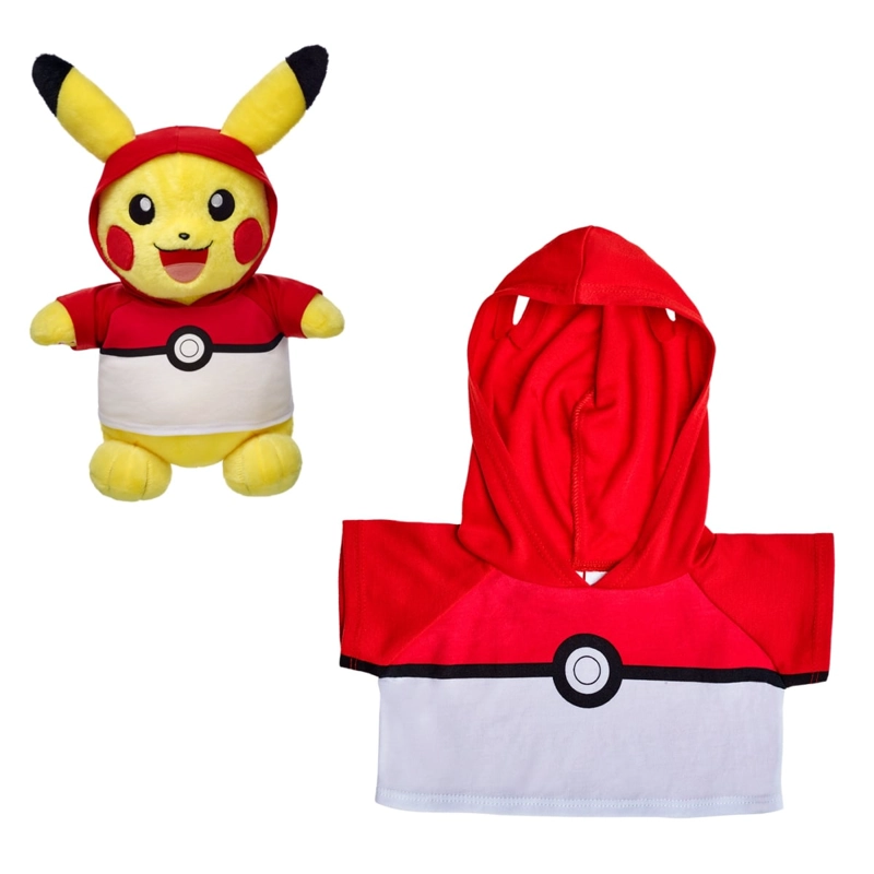 POLERA CON GORRO POKEBOLA POKEMON BUILD-A-BEAR - 1