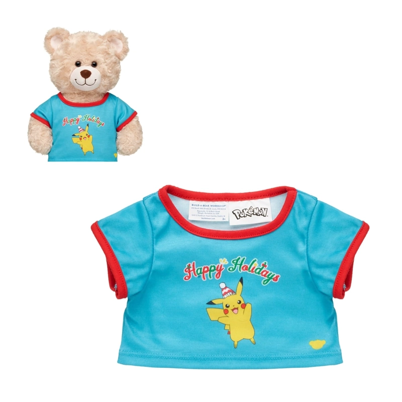 POLERA NAVIDAD 24 POKEMON BUILD-A-BEAR - 1