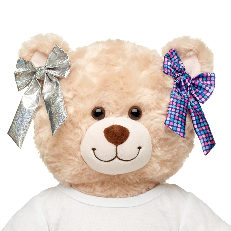 SET 2 CINTAS MORADAS HOLOGRAFICAS HONEY GIRLS BUILD-A-BEAR - 3