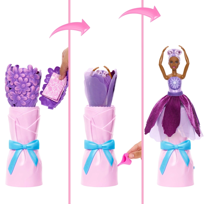 BARBIE REVEAL DE FLORES SORPRESA - MORADO - 3