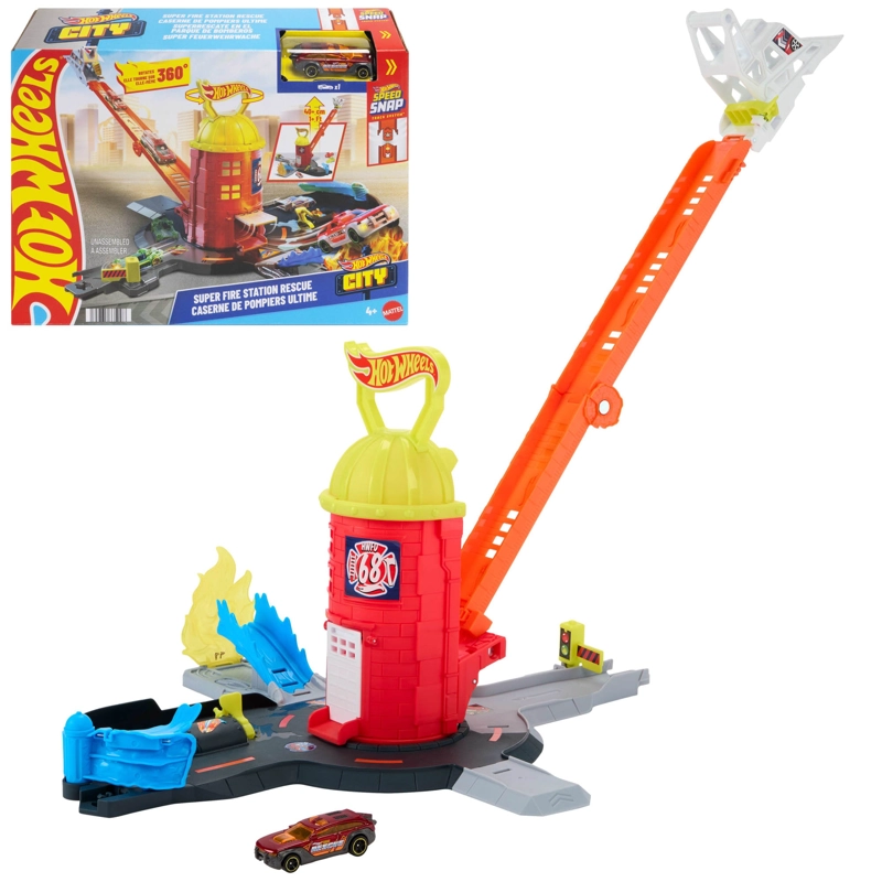 HOT WHEELS SUPER PISTA ESTACION DE BOMBEROS - 2