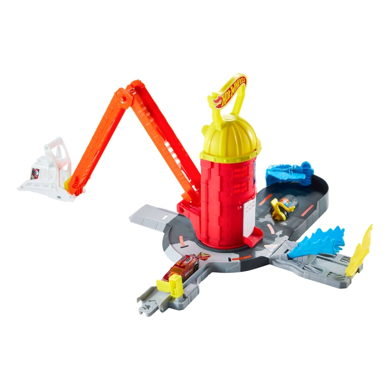 HOT WHEELS SUPER PISTA ESTACION DE BOMBEROS - 4