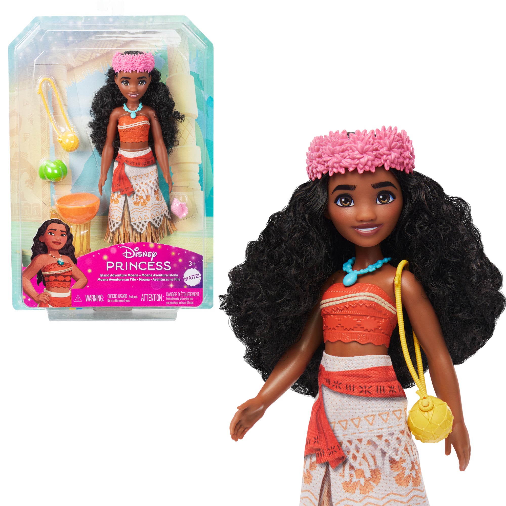 PRINCESAS CON ACCESORIOS SORPRESA - MOANA AVENTURA ISLEÑA - 7