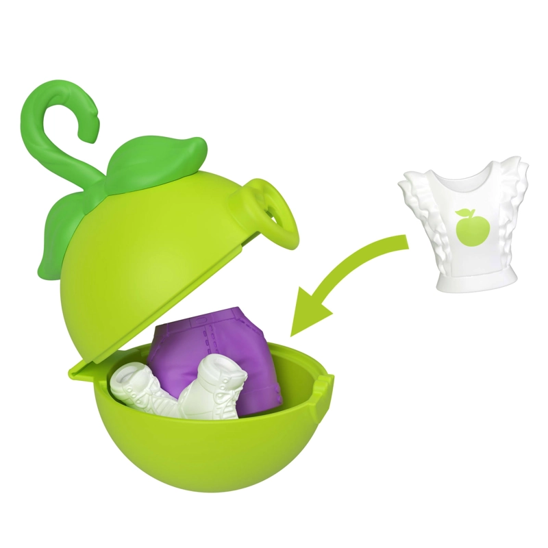 POLLY POCKET LLAVERO FASHION CHARMS - KIT DE LLAVERO MORADO - 2
