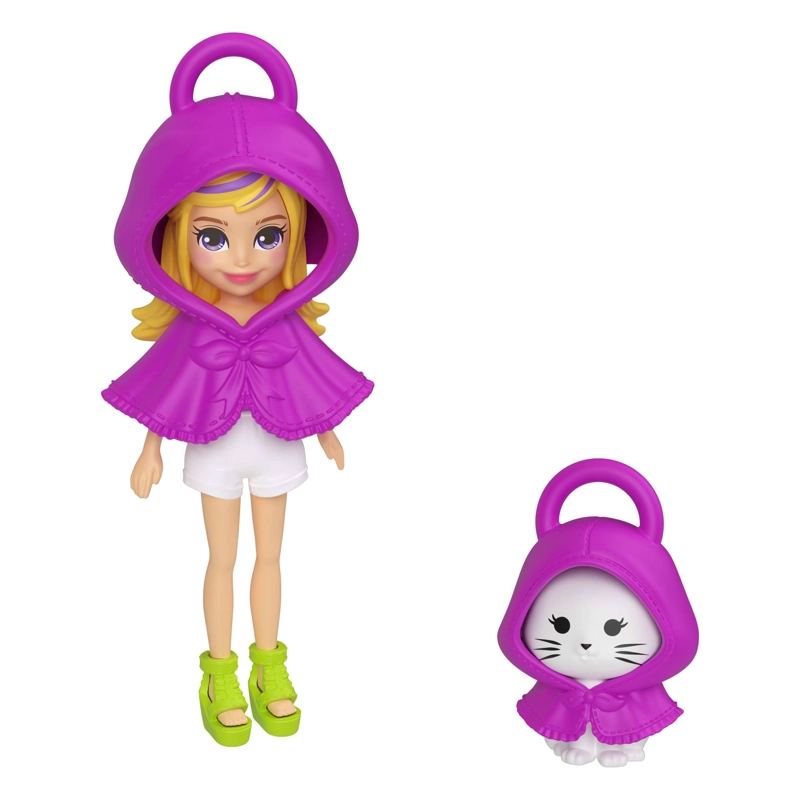 POLLY POCKET LLAVERO FASHION CHARMS - KIT DE LLAVERO MORADO - 3