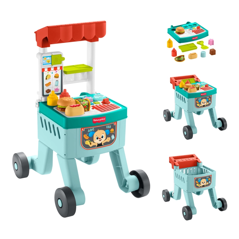 FISHER-PRICE ANDADERA PARA BEBE S CARRO DE SNACKS 4 EN 1 - 1