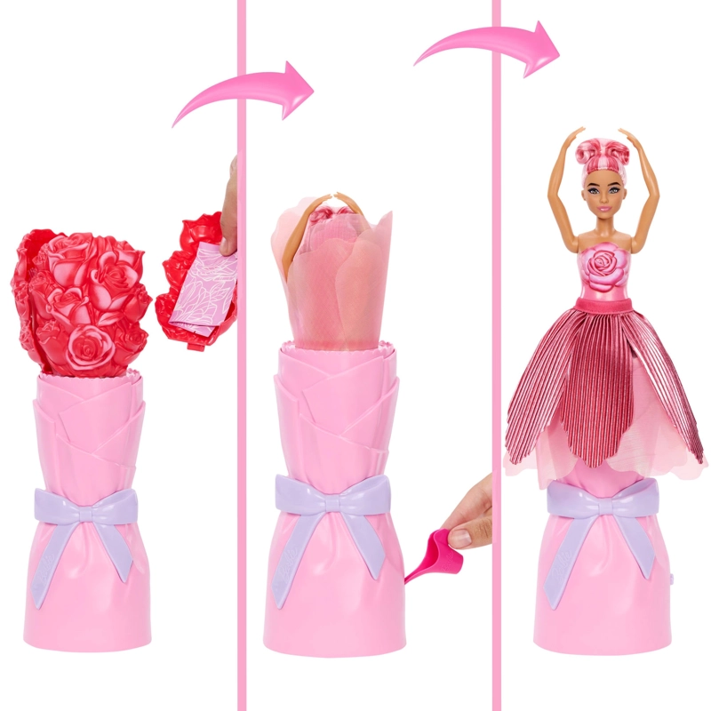 BARBIE REVEAL DE FLORES SORPRESA - ROJO - 3