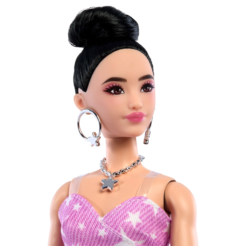 BARBIE FASHIONISTA DELUXE STYLE MUÑECA CON VESTIDO ROSA - 3