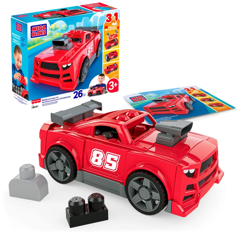 MEGA BLOKS   3 EN 1 AUTO ARMA Y ACELERA - 1