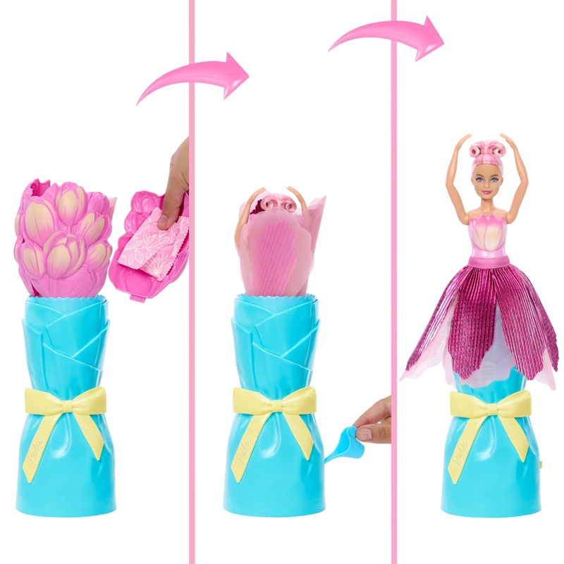 BARBIE REVEAL DE FLORES SORPRESA - ROSADO - 3