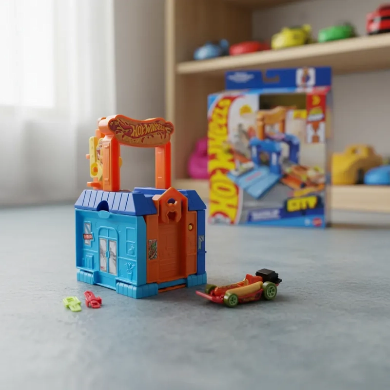 HOT WHEELS PISTAS SORPRESA - SERVICIO EN EL VEHICULO - 1