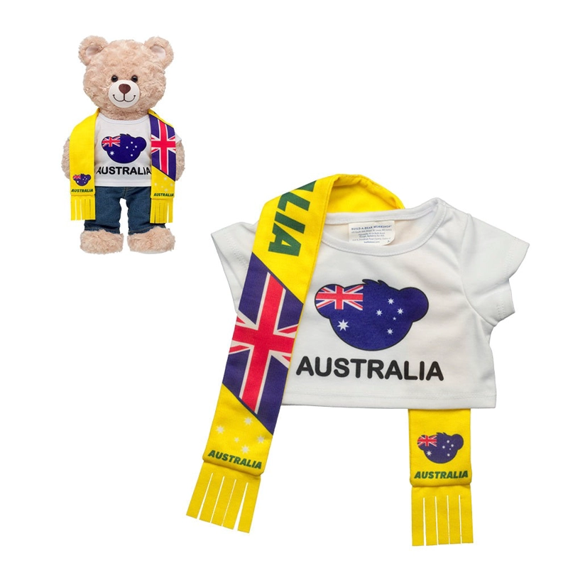 SET POLERA Y BUFANDA AUSTRALIA BUILD-A-BEAR - 1