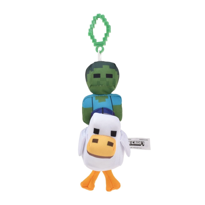 PELUCHE CON CLIP MINECRAFT - GALLINA CON ZOMBIE - 2