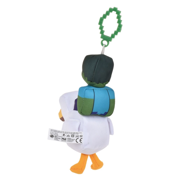 PELUCHE CON CLIP MINECRAFT - GALLINA CON ZOMBIE - 3