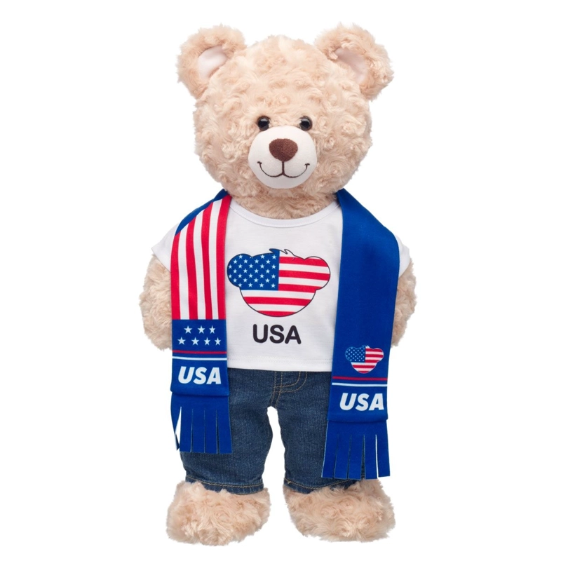 SET POLERA Y BUFANDA USA BUILD-A-BEAR - 2