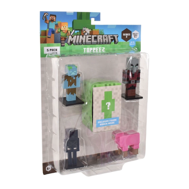 SET 5 FIGURAS 6 CMS TOPPEEZ MINECRAFT - AHOGADO - 2