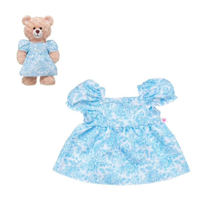 VESTIDO FLORAL AZUL BUILD-A-BEAR - 1
