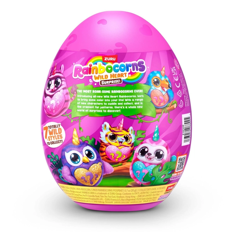 HUEVO SORPRESA SPARKLE HEART RAINBOCORNS DE ZURU MODELOS SURTIDOS - 4