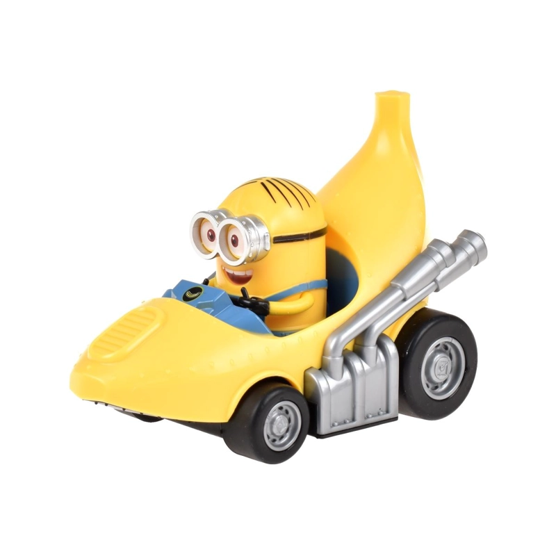 VEHICULO A FRICCION CON FORMA DE BANANA MINIONS - DAVE - 1