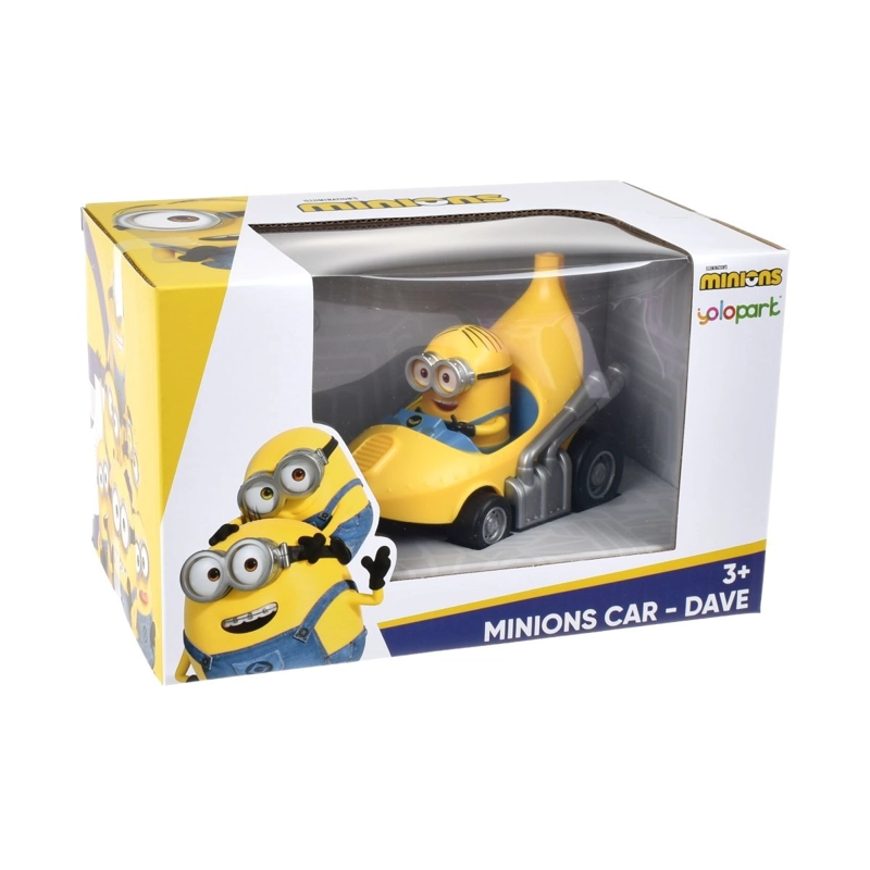 VEHICULO A FRICCION CON FORMA DE BANANA MINIONS - DAVE - 2