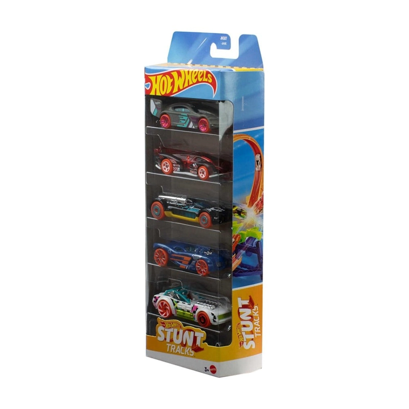 PACK 5 AUTOS BASICOS HOTWHEELS - STUNT TRUCKS - 5