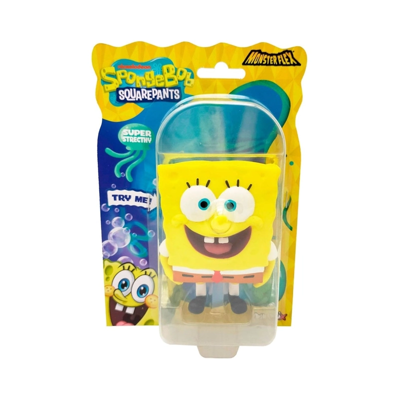 FIGURA STRECH DE GOMA DE 11 A 15 CMS QUE SE ESTIRA BOB ESPONJA - BOB ESPONJA FELIZ - 2