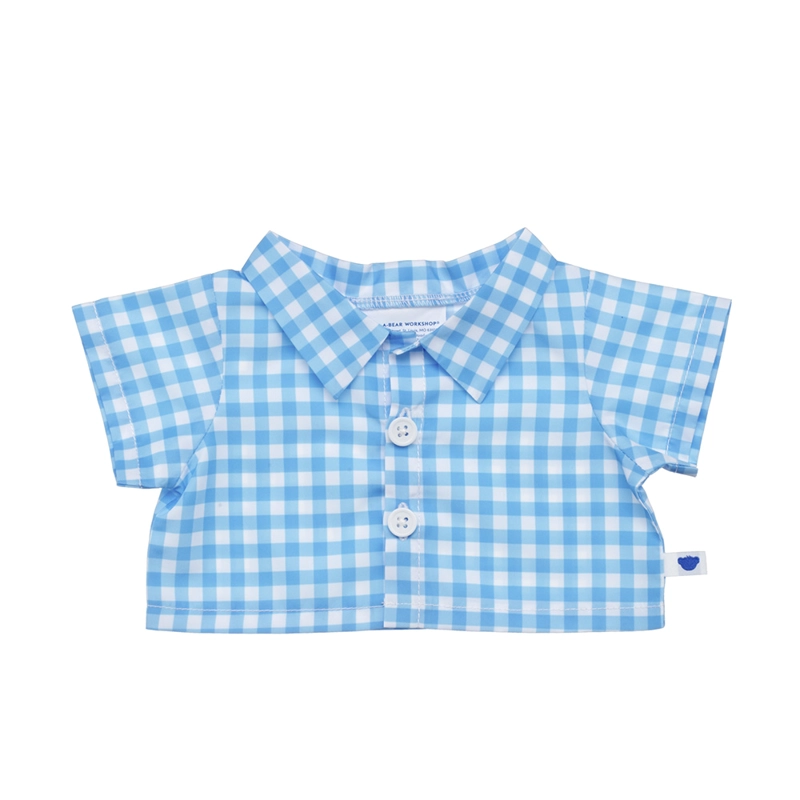 CAMISA CUADRILLE AZUL BUILD-A-BEAR - 3