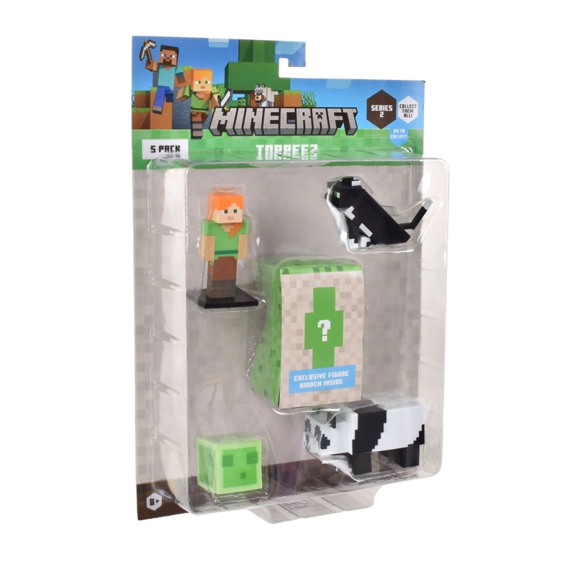 SET 5 FIGURAS 6 CMS TOPPEEZ MINECRAFT - ALEX - 2