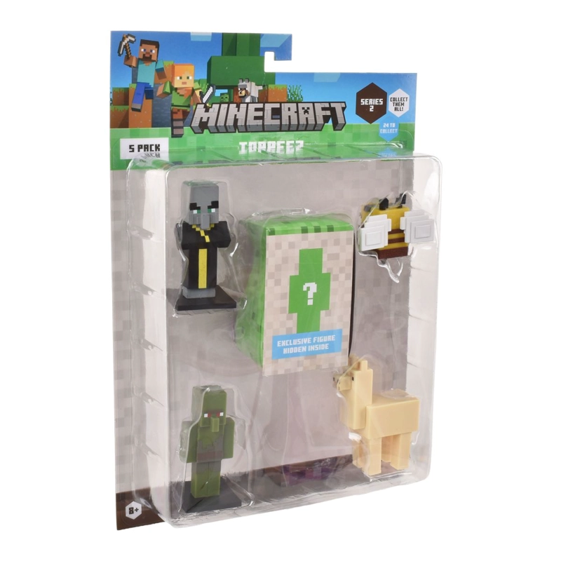 SET 5 FIGURAS 6 CMS TOPPEEZ MINECRAFT - EVOCADOR - 2
